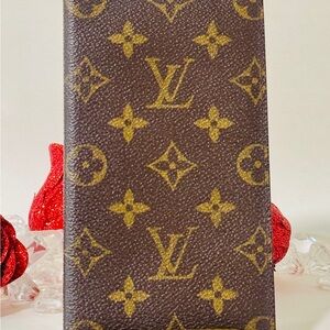 Louis Vuitton Monogram slim long Card Holder/check